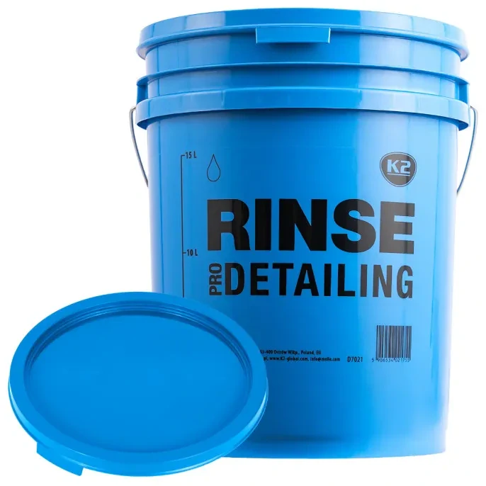 K2 WASH DETAILING - kbelík s ochrannou vložkou a víčkem 20 l, modrý